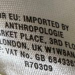 Anthropologie  Sparrow Sweater XS 100% Cotton Yellow Chartreuse Open Knit Crochet Photo 9