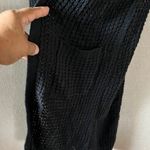 Ambiance Black Textured coat length Sweater with pockets medium Photo 5