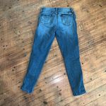 Kancan distressed button cuff medium wash cropped jeans Blue Size 28 Photo 2