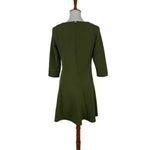 ASOS VILA Clothes Women’s Dress Small Green Long Sleeve Career Back Zip Photo 3