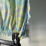 Courtenay‎ Stretch Floral Print Pants Blue Green Size 10 Cotton Blend Photo 4