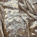 JODIFL  tan gold Velvet Hoodie small super soft like new Photo 2