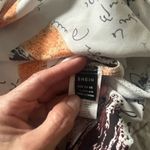 SheIn V Neck Short Sleeve Top Brown Orange Size Large Photo 4