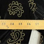 Tularosa Revolve Black Corduroy Gold Paisley Studded Mini Dress Womens S Boho Photo 4