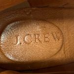 J.Crew Women's Leather Ankle Boots Brown Buckle Block Heel Side Zip Size 7.5 Photo 2