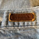 Calvin Klein Vintage Denim Skirt Distressed Dots 6 Photo 10