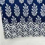 Talbots Petites Size 10P Stretch Short Pencil Skirt Blue / White Side Zip Lined Photo 2