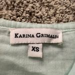 Karina Grimaldi seafoam green sleeveless cotton tank top size XS Photo 5