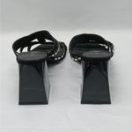 Katy Perry The Layla Sandals Womens 9.5M Black Rhinestones Block Heel Shoes Photo 4