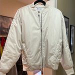 Athleta NWOT  Sateen Bomber Jacket Size L Photo 6