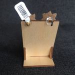 Felt Fabric, Rhinestone & Beaded Beer Bottle Earrings, Purple, White, Gold Photo 7