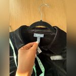 Modcloth 🖤  Bee Buzzworthy Black Velvet Button Up Shirt size small 1995 nwt Photo 9