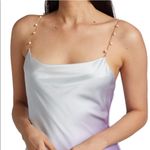 Cami NYC  Silk Beaded Chain Strap Cowlneck Shallon Slip Dress L Candy Ombre Photo 4
