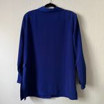 Career Workwear Womens Top XL Professional Corpcore Business Office Party Event Blue Photo 5