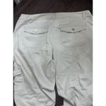 White House | Black Market  Pants Sz 14 Cargo Utility Ivory Beige  WHBM Photo 5