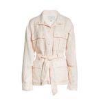 Joie  Sirena Belted Linen Blend Utility Jacket Photo 4