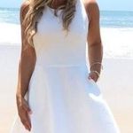 Dainty Hooligan White Fit & Flare Skater Dress Photo 0