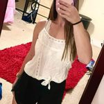 Maurice's  White Tie Crop Tank Top Photo 0