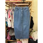 st. john's bay Vintage St John Bay Y2K Denim Midi‎ Maxi Skirt Size 10 Photo 8