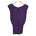 Retrofête Berline Dress Small Purple Sequin Open Back Mini Dress $775 MSRP Photo 10