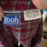 Disney Winnie the Pooh Plaid Flannel Sleep Shorts Cotton Pajama Bottoms Large Photo 4