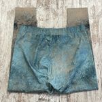 Soft Surroundings Soft Surrondings Teal Tan Watercolor Pull On Leggings Photo 4