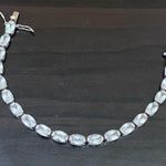 Sterling Silver Vintage FAS 925 Stamped CZ Cubic Zirconia Tennis Bracelet Photo 7