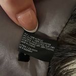 Club Monaco  grey faux fur scarf shawl 6.5” x 48” Photo 4