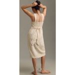 Pilcro Anthropologie  Square Neck Linen  Midi Dress Size Large Photo 1