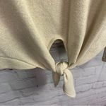 La Fee Maraboutee front tie, gold shimmer sweater, size XS, France Tan Photo 4