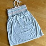 Wild Fable Rainbow Smocked Terrycloth Beach Coverup Dress, White, Size M Photo 1