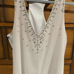 BKE Elegant Sleeveless Top with Embellishments Photo 0
