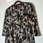 Christopher & Banks  Cardigan Full Zip Half 1/2 Sleeve Giraffe Zebra Size Medium Photo 6