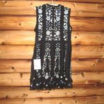 Mac Duggal  9135 Womens Black Sleeveless High Neck Embroidered Mini Dress Photo 11