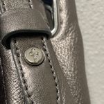 Cole Haan Y2K Vintage  Metallic Silver Leather Bucket Bag Photo 2