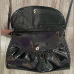 Vintage Patent Leather Crossbody Purse Black Photo 2