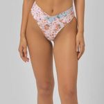 Blackbough NWT Valentina High Waist Floral Bikini Bottoms Size XL Pink Photo 0