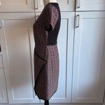 Shoshanna  Women's Size 4 Plaid Tweed Asymmetrical Knee Dress Multicolor Photo 2