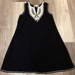 Philosophy womens sleeveless black crochet neckline dress size S Photo 0
