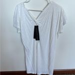 Ideology NWT  WOMENS WHITE TWIST OPEN BACK TEE MEDIUM Photo 1