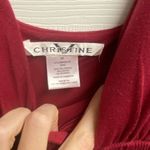 💕 2 For $10 Christine Red/Burgundy Maxi Dress Size Large Red Photo 2