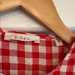 Doen Red White Coralie Scarlet Marilyn Checkered Gingham Mini Dress size 6 Photo 2