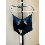 Revolve Ceren Ocak Denim Cut Out Crop Halter Top Small New With Tags Blue Photo 2