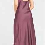 Show Me Your Mumu  Verona Cowl Dress Dusty Plum Luxe Satin Photo 1