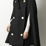 Loewe Black  wool military cape Photo 0