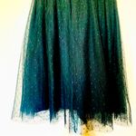 Jessakae Black Green & White Embroidered Floral Smocked Dotted Tulle Dress. Size 1X Photo 3