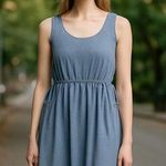 Athleta NWOT  Silver Echo Sleeveless Midi Dress Photo 0