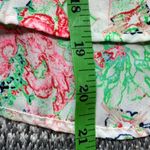 ASTR Lightweight Floral High Low Halter Top Blouse w/ Lace Design - Small Photo 5