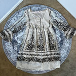 Vintage Y2k Boho Cream Japanese Lined Babydoll Dress Photo 4