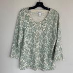 Judith Hart Silk Blend Coastal Print Cardigan Size XL Photo 0